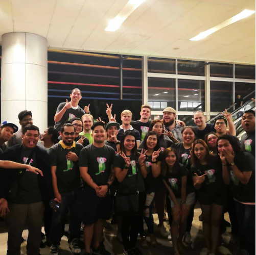 Integrantes da equipe tawk.to passando um tempo juntos