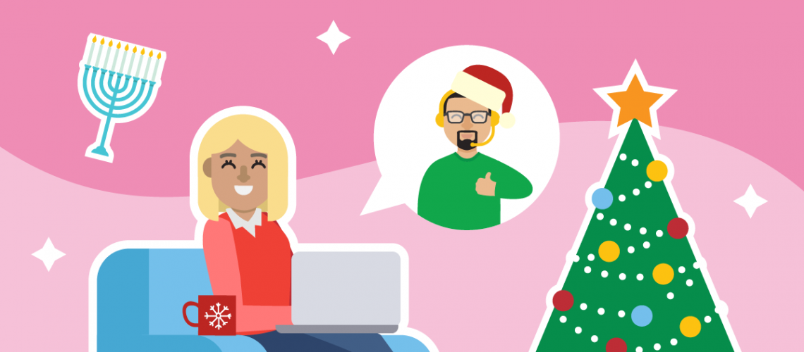 Deliver customer service this holiday_Featured Illustration
